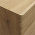 Kensington 3 Door Wardrobe with Centre Mirror door in Oak